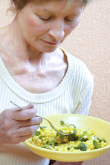femme alimentation crudité