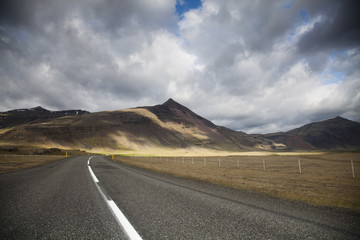 Scenic road on Iceland