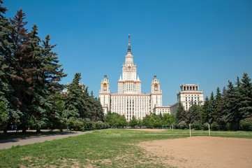Fototapeta na wymiar Moscow State University, Moskwa, Rosja