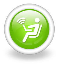 Light Green Icon "Wireless Access"