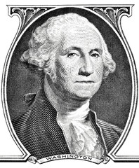 Portrait of president George Washington. - 38638387