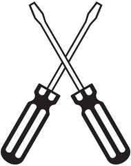 crossed screwdrivers