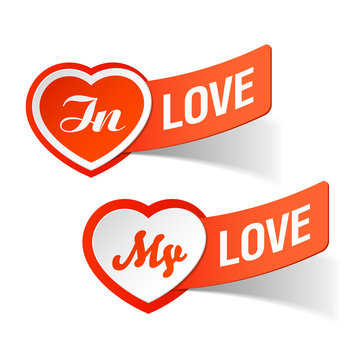 In love, my love labels