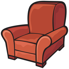 armchair (leather tub chair)