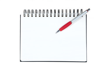Spiralblock mit Kugelschreiber