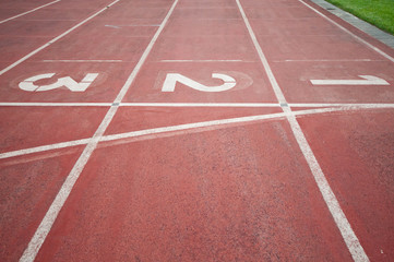 Running track numbers