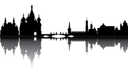 Fototapeta premium moscow skyline