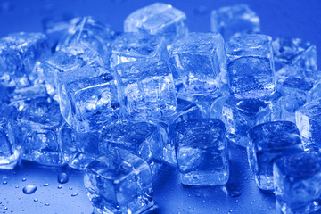Background with ice cubes