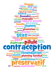 Nuage de Tags "CONTRACEPTION" (grossesse pr&eacute;servatif pilule)