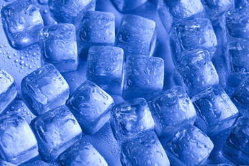 Melting ice cubes