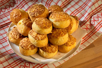 Traditonal hungarian cheese cakes - pogácsa