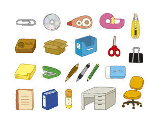 オフィス文具いっぱい