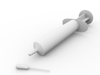 Syringe whitout the needle