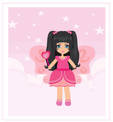 beautiful fairy vector graphic