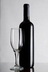 Red wine bottle