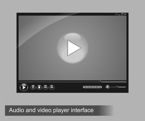 Audio and video player interface