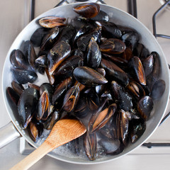 cozze in padella