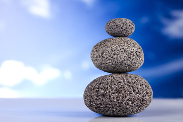 Fototapeta na wymiar Group of stones, zen