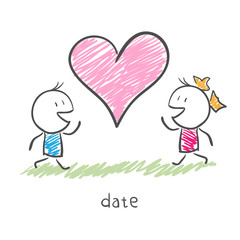 Meeting of two lovers