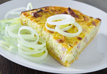 Leek quiche.