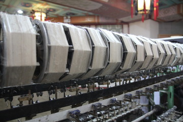 traditional silk production factory