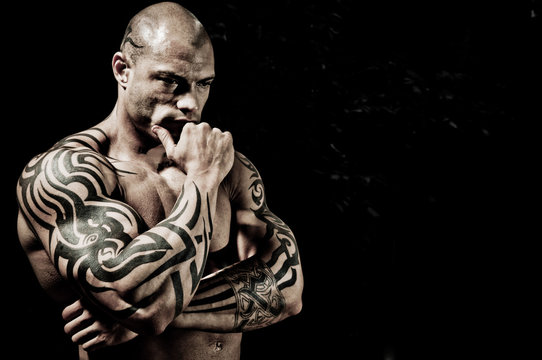 5,591 Tattoo Bodybuilder Stock Photos - Free & Royalty-Free Stock Photos  from Dreamstime