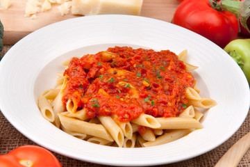 Pasta with tomato sauce
