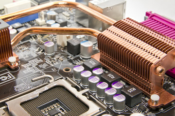 cooling system on the PC motherboard