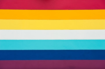 Fototapeta premium Rainbow color background with texture on a wall