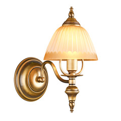 vintage wall lamp isolated on white
