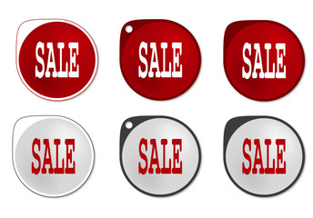 Sale round sticker