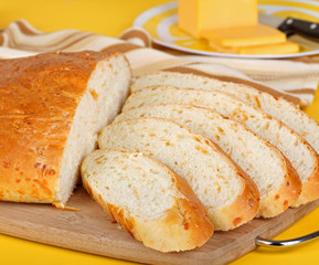 Sliced Cheddar Cheese Bread