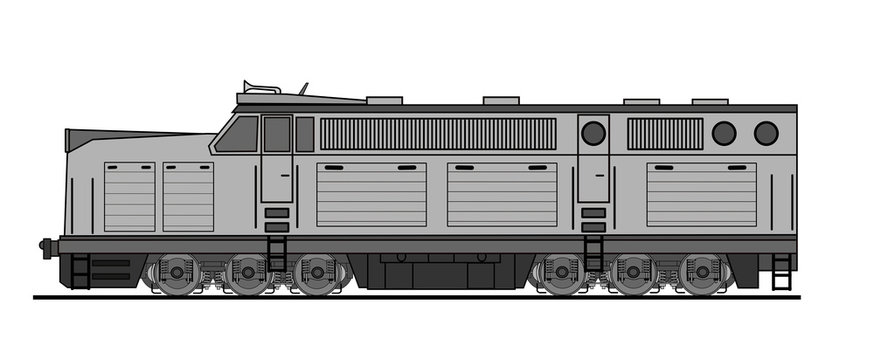 American style diesel locomotive