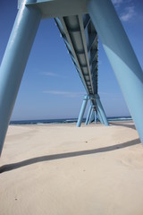 arcitecture moderne sur la plage.