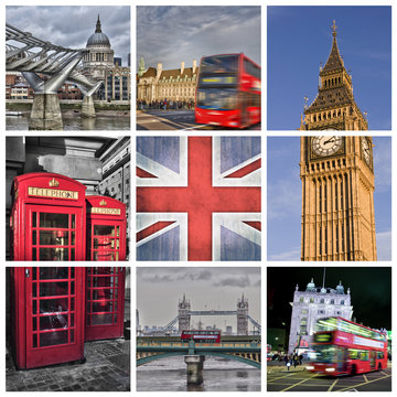Photo collage London - UK