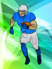 Football/Abstract Sports/Runningback in action