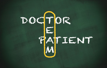 Kreidetafel Team green