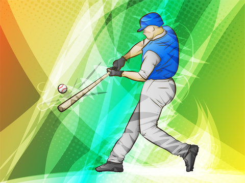 Baseball/Abstract Sports/Batter swinging for a homerun