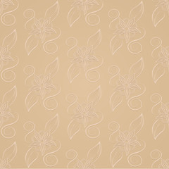 floral design in pastel colors