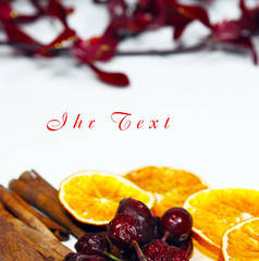 Weihnachtliche Dekoration Karte