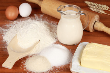 Zutaten zum Backen