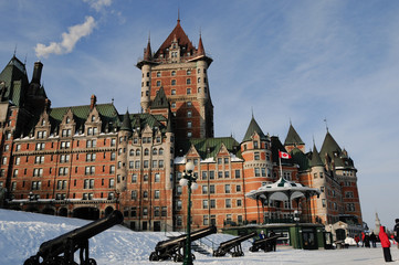 Chateau from promenade in Winter
