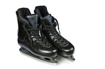 Hockey skates. Isolated on white background