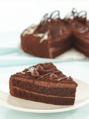 chocolate cake slice