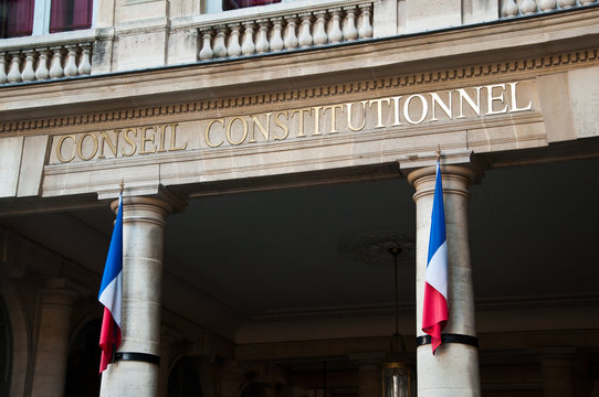 conseil contitutionel &agrave; Paris