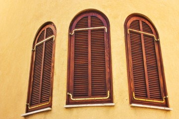 Antique window shutters