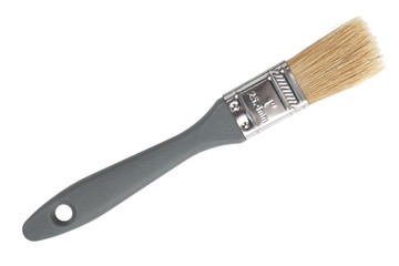 The thin paint brush with natural bristles