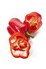 Sliced ​​sweet peppers