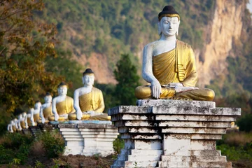 Plaid avec motif Bouddha statue de Bouddha