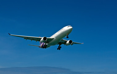 plane with landing gear